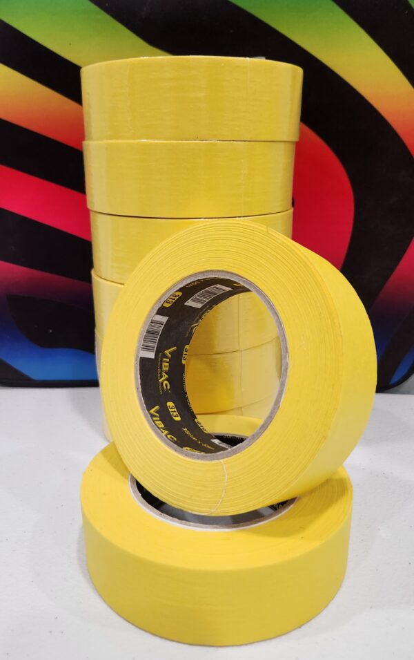 Masking Tape 1 - 1/2" Yellow Automotive CASE 24 ROLLS
